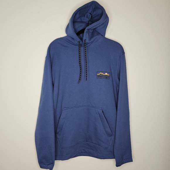 NWT Billabong Men's Blue/Kangaroo Pocket Hoodie Size Small - Picture 1 of 9